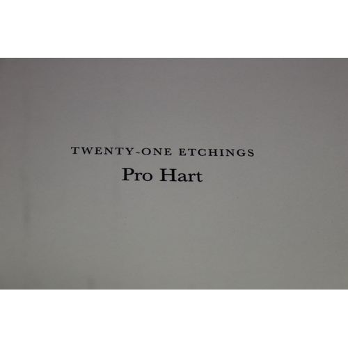 192 - Book and sleeve - Pro Hart twenty-one etchings: being a monograph on aspects of the art of Pro Hart ... 