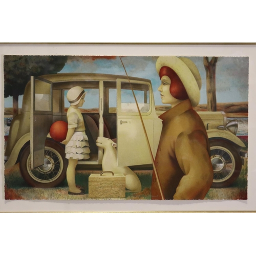 550 - Fabio Hurtado, edition 101/385, Travels with my Aunt, signed lower right, approx 40cm x 67cm