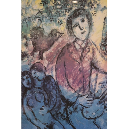 648 - Two Marc Chagall prints, editions 121/500 & 163/500, one titled Maternity and the village & The Song... 