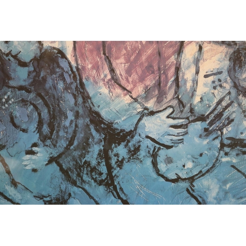 648 - Two Marc Chagall prints, editions 121/500 & 163/500, one titled Maternity and the village & The Song... 