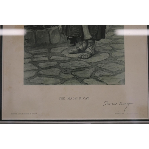589 - The Magnificat print, by Simpson Low Marston & Co ltd printed by Lemercier Paris Signed James Tissot... 