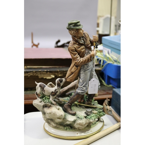87 - Naples fisherman figure with damages, approx 31.5cm H 25cm W