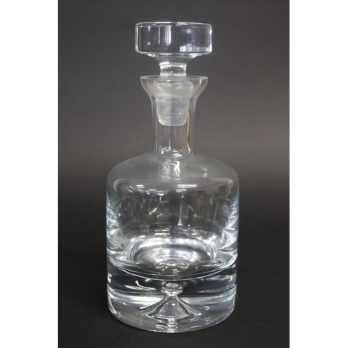 104 - Krosno crystal decanter, approx 27cm H