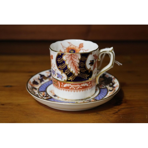 10 - Royal Crown Derby demi tasse, cup approx 6cm H & saucer approx 11cm dia