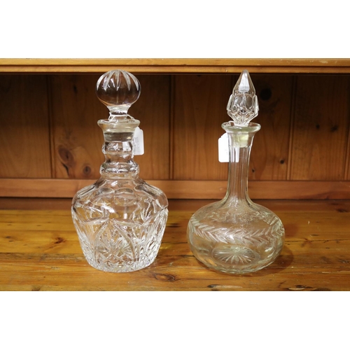 91 - Two good quality decanters, each approx 28cm H (2)