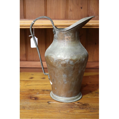 99 - Antique French jug, total approx 33cm H x 25cm W