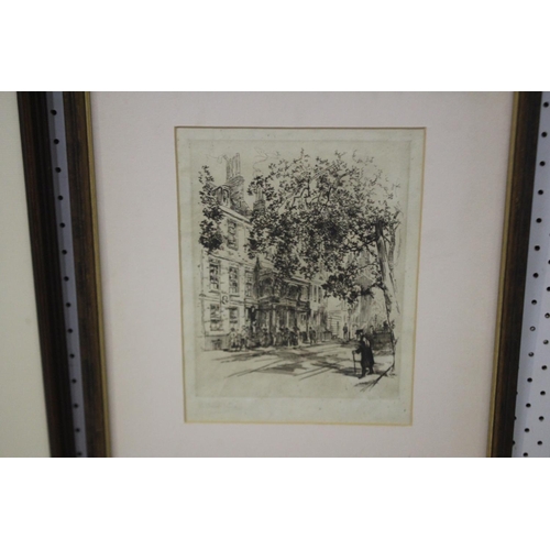 702 - Arthur Henry Fullwood signed pen, street scene, approx 25cm x 19cm