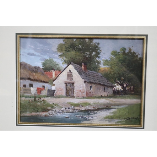 730 - Zoikoirygy - Hungarian School, oil on board, signed lower right. approx 24 x 34 cm