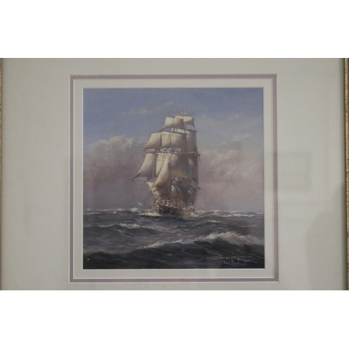 738 - Ian Hansen (1948-.) Australia, Ship Flying Cloud, oil on board signed lower right, approx 19.2 cm x ... 