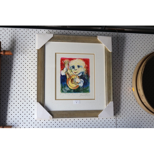 739 - David Boyd (1924-2011) Australia, A/P Screen print - The Banjo, signed lower right, approx 22cm x 18... 