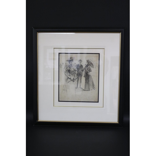 751 - Benjamin Edwin Minns (1864-1937) Australia. Indian ink drawing, approx 30cm x 25 cm. This item was i... 