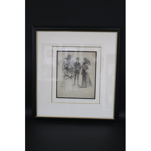 751 - Benjamin Edwin Minns (1864-1937) Australia. Indian ink drawing, approx 30cm x 25 cm. This item was i... 