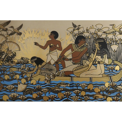 759 - The Song of the Golden Nile by Kinuka, purchased from Franklin Mint, approx 13cm x 23cm