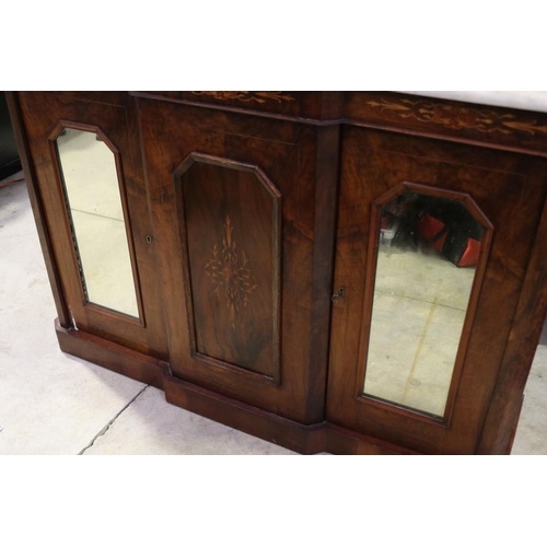 772 - Mirrored back credenza, approx 165cm H x 118cm W x 35cm D