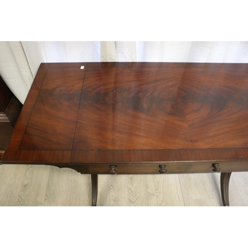 873 - English mahogany two drawer sofa table
