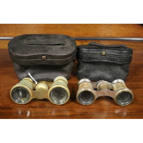 816 - Two pair of French cased Opera glasses (2)