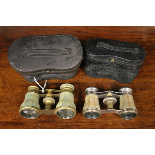 816 - Two pair of French cased Opera glasses (2)