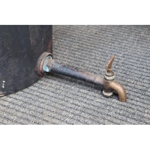 462 - Antique Kendrick & Sons cast iron water fountain, with brass tap (6 gallon), approx 37cm H