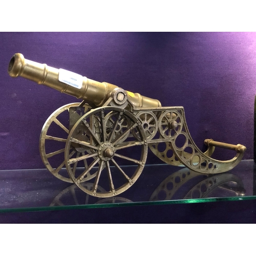 168 - Brass canon