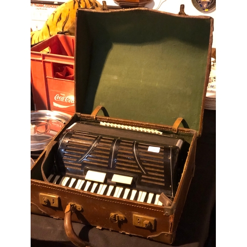 327 - Vintage accordion in case