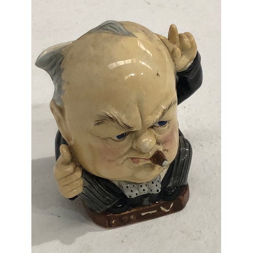 221 - Winston Churchill mug by Burleigh Ware