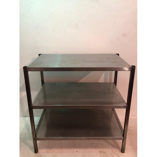 852 - 3 tier stainless steel unit