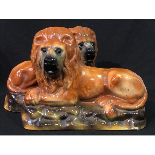 269 - Pair of Victorian Staffordshire dogs