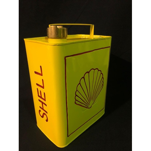 113 - Shell metal petrol can