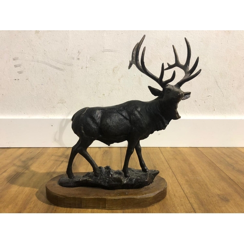 115 - Metal stag figure