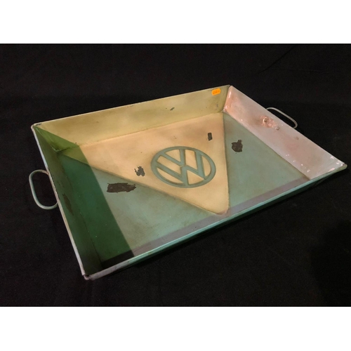 136 - Metal tray with VW logo