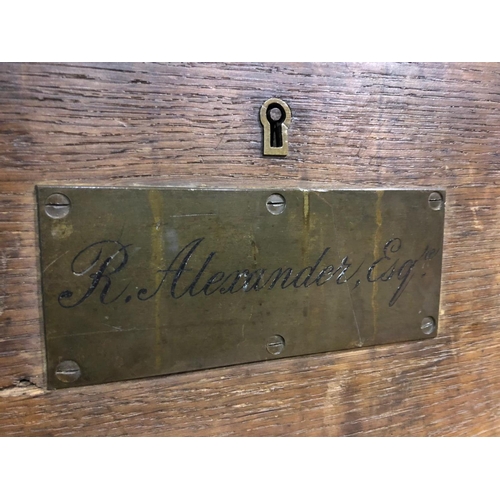 158 - Vintage silver chest, stamped Elkington & Co.  London. R. Alexander Esq.