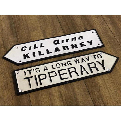 220 - 2 metal signs, Tipperary and Killarney