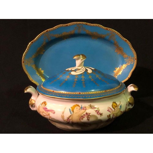 235 - German porcelain terrene and platter