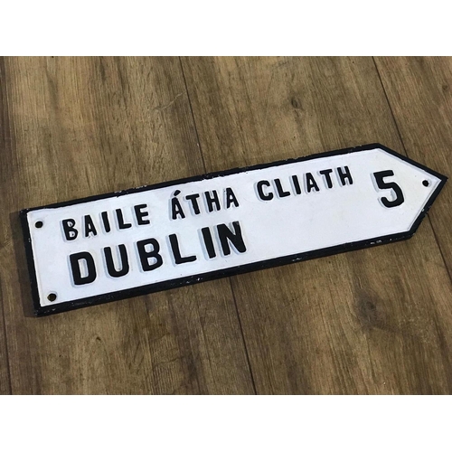 302 - Metal sign, Dublin