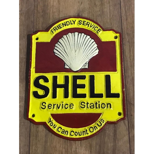 303 - Metal sign, Shell