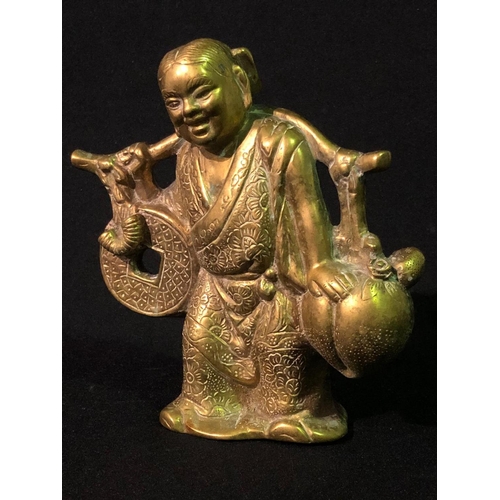 315 - Oriental brass figure