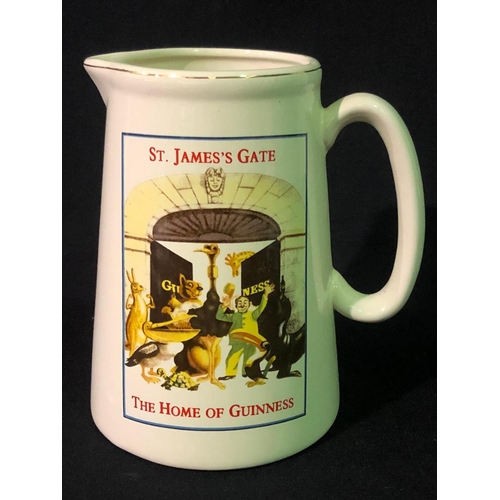 344 - Large Guinness pottery jug