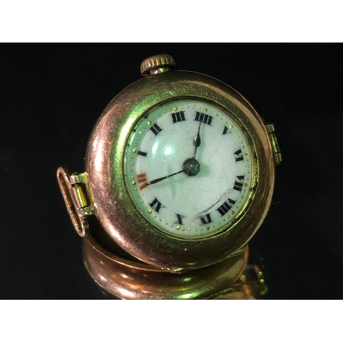 435 - 1930's 9ct rose gold Rolex watch, authenticated