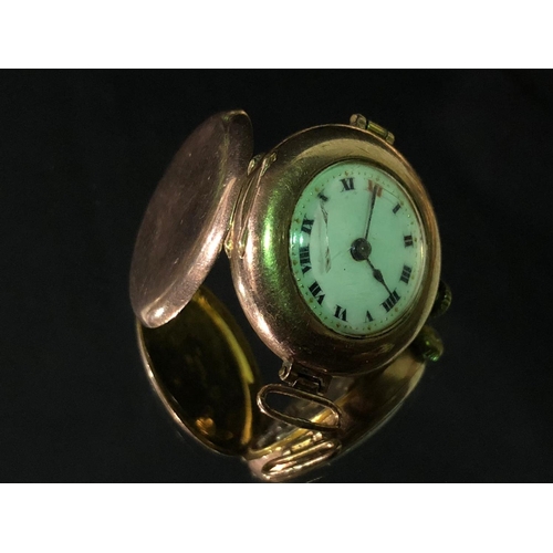 435 - 1930's 9ct rose gold Rolex watch, authenticated