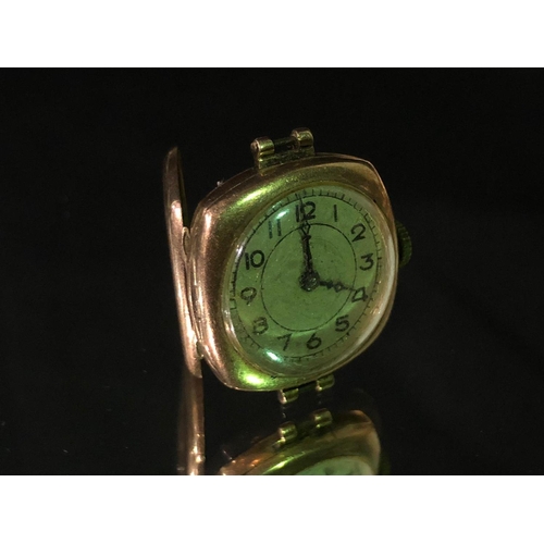 437 - Vintage 9ct gold ladies watch