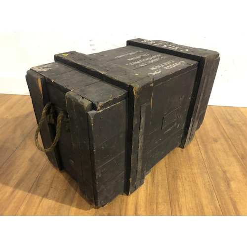 69 - Old military trunk, stamped CPL Eagleson, Newtownards, County Down,82cm 49cm