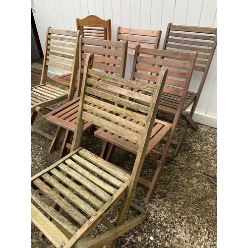 1057A - 7 garden chairs