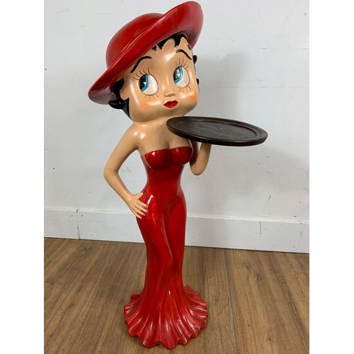 146 - Betty Boop butlers stand, 91cm. Damaged