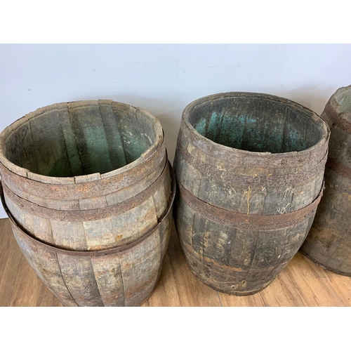 153 - 3 old whisky barrels