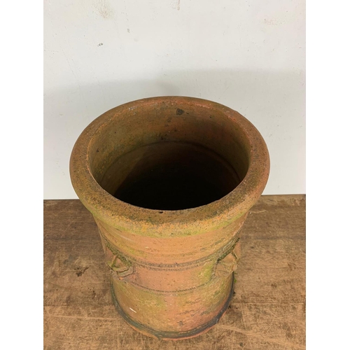 199 - Old terracotta chimney pot, 43cm