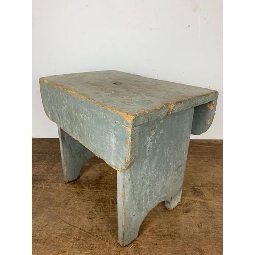 218 - Old pine milking stool