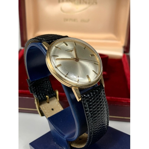 259 - Gold Longines gents watch