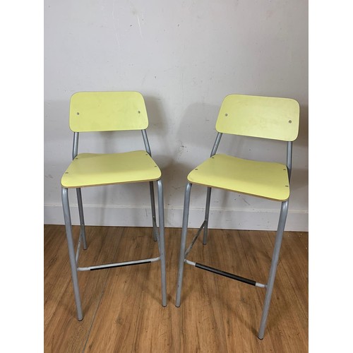 1077 - Pair of high stools