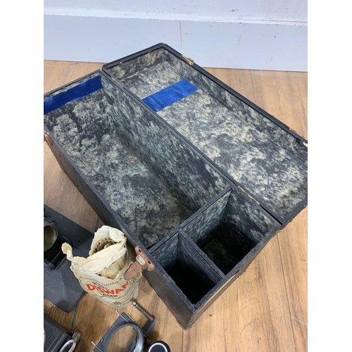 182 - Vintage projector and accessories with case