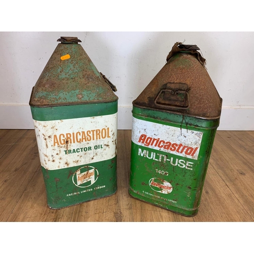 42 - 2 large oil cans